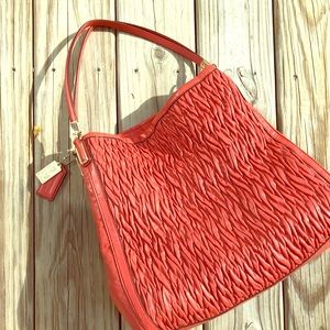 Coach leather “XL Phoebe” satchel/handbag